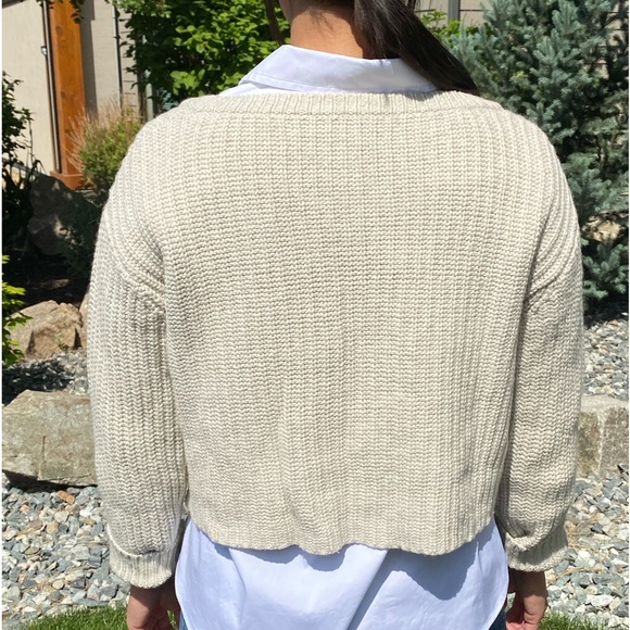 TNA Golden Cropped Knit Sweater - Picture 2 of 5